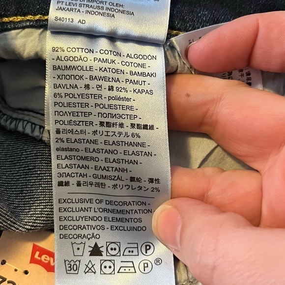 Levi's 721 High Rise Skinny- Size 20W - New with tags - Picture 7 of 7